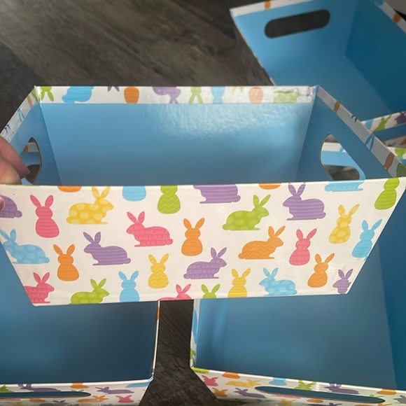 4 basket box and 4 plastic shred for decorative - Picture 5 of 5